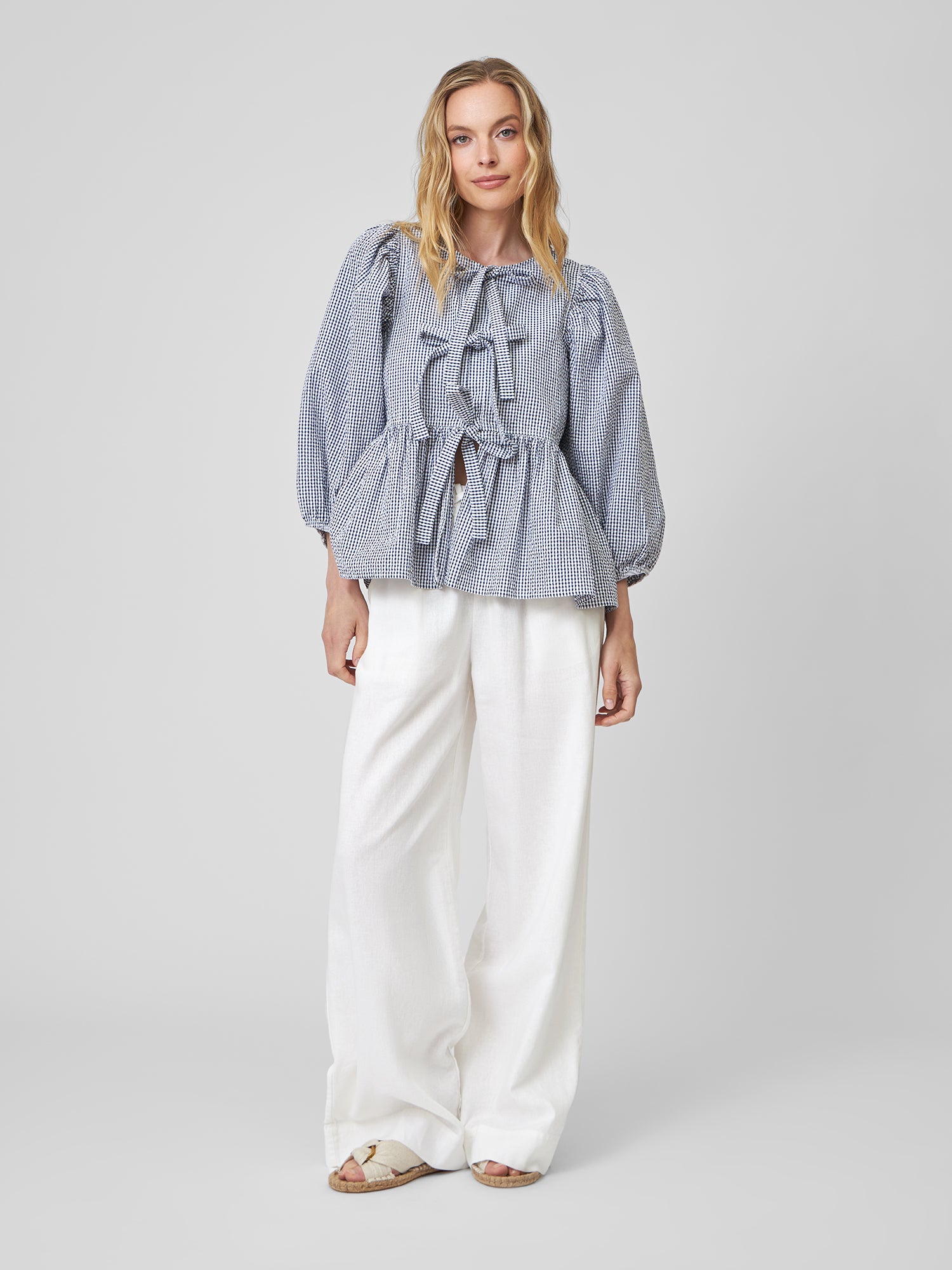 Bluse FENJA gingham summer night