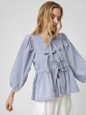 Bluse FENJA gingham summer night