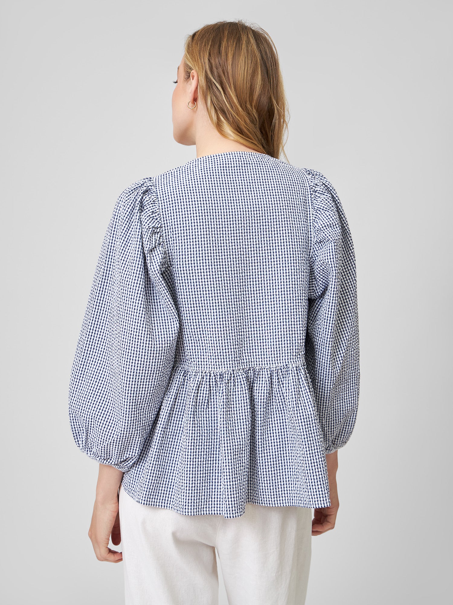 Bluse FENJA gingham summer night