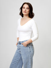 Longsleeve GABY white