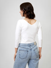 Longsleeve GABY white