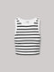 Top BETTI black/white striped