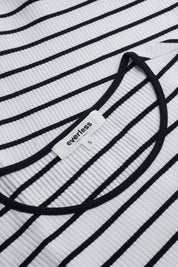 Longsleeve LINNEA white/black striped