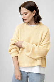 Strickpullover IVA butter yellow