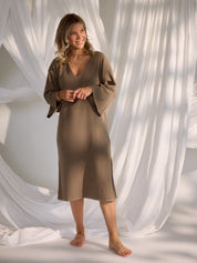 Strickkleid Maura taupe