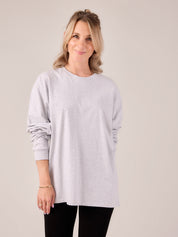 Shirt CARLOTTA light grey melange