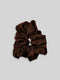 Scrunchie XXL FLORA dark brown