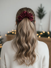 Scrunchie XXL FLORA burgundy