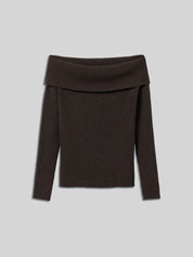 Strickpullover GRACE dark brown