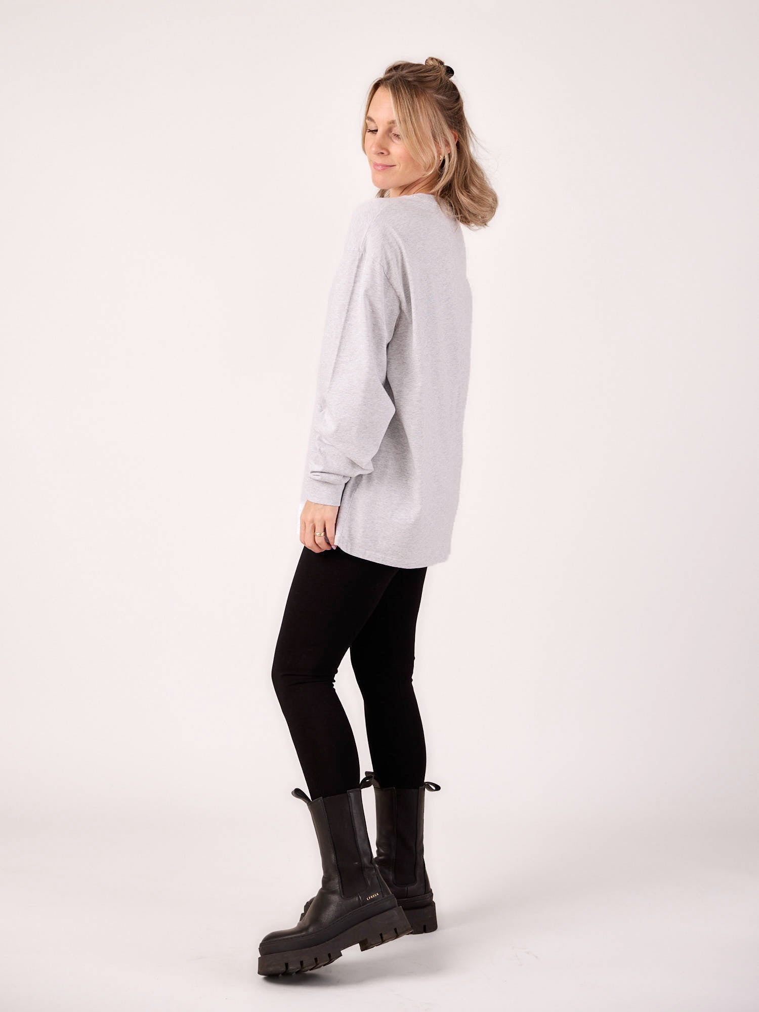 Shirt CARLOTTA light grey melange