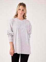 Shirt CARLOTTA light grey melange