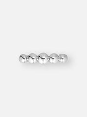 Haarclip GLOSSY kugelform in Silber