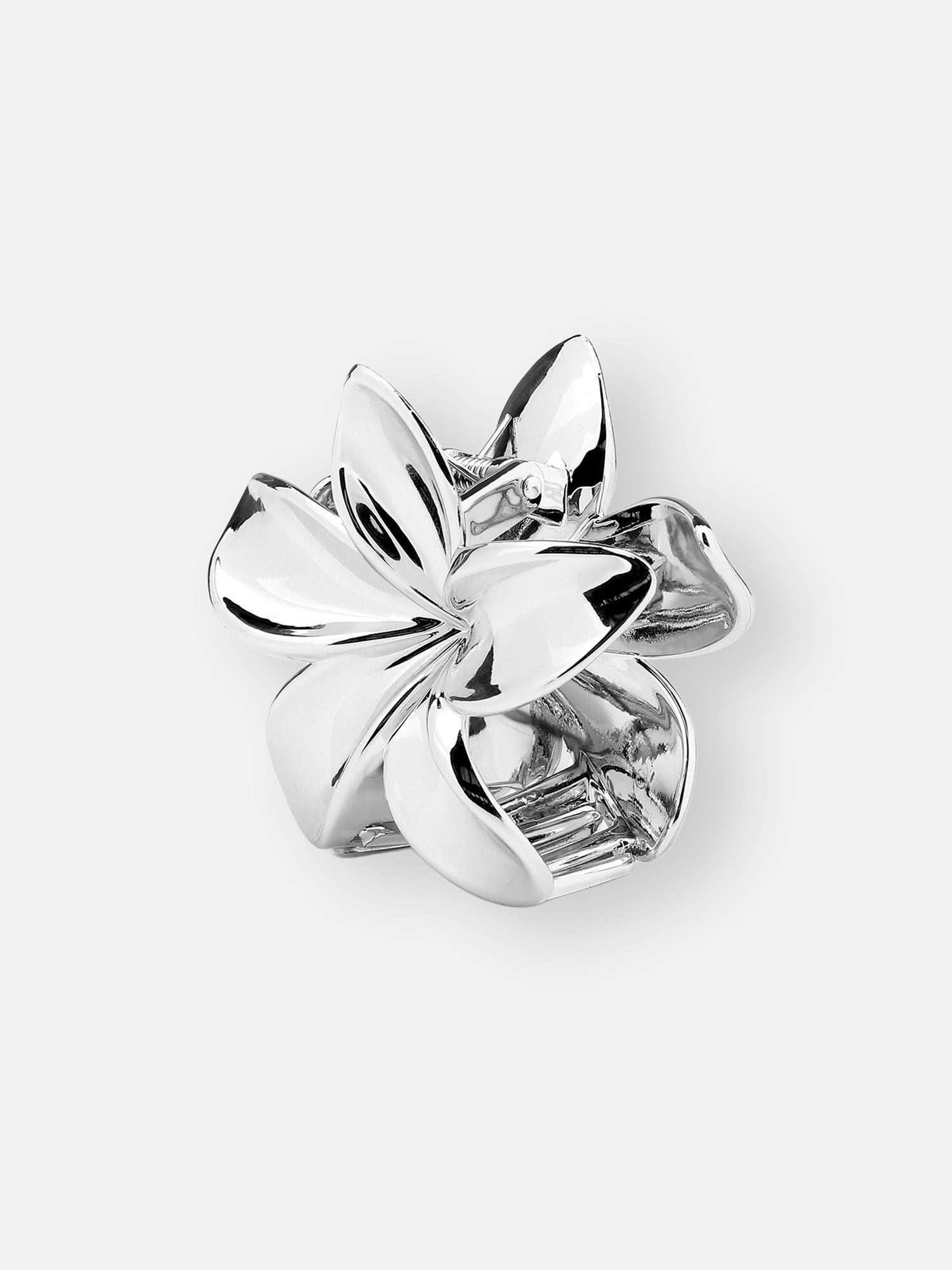 Haarklammer PLUMERIA in Silber