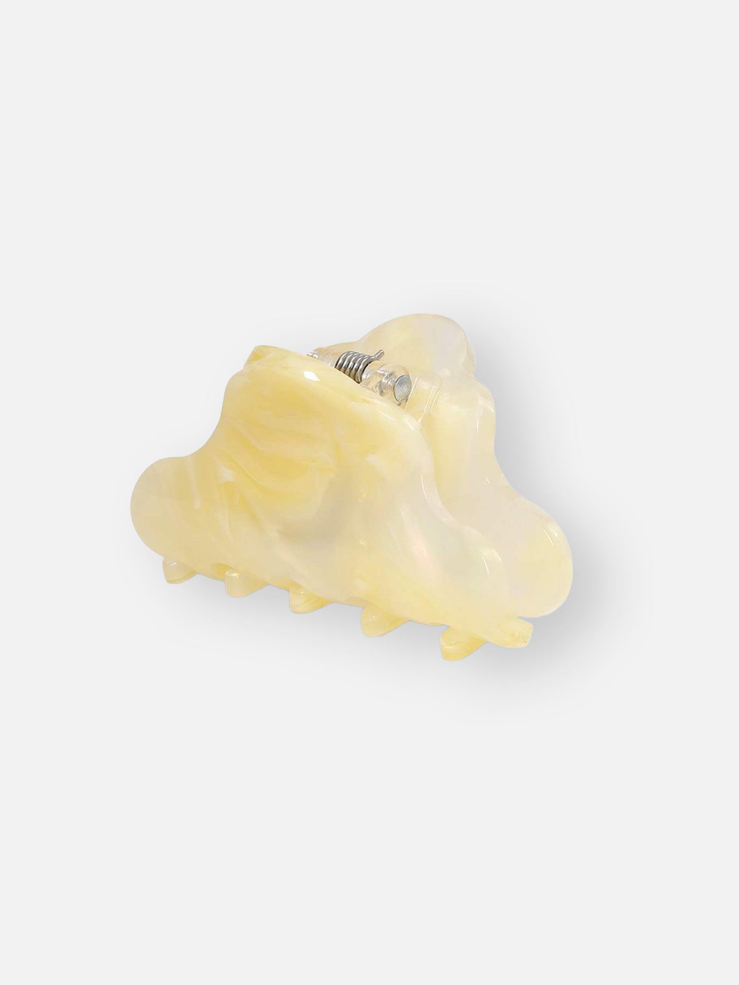 Kleine Haarklammer LENE in Butteryellow