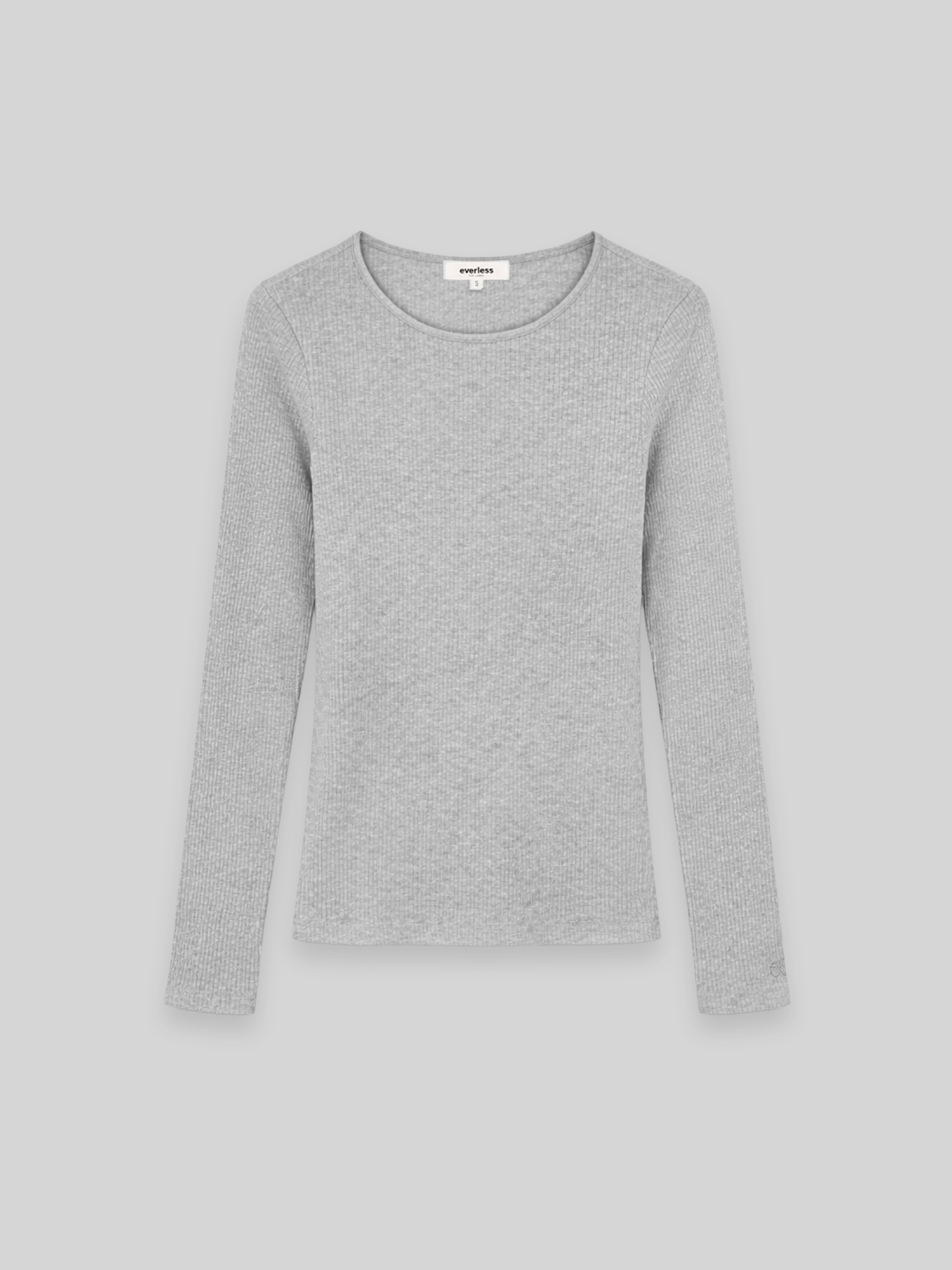 Longsleeve LINNEA light grey melange
