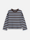 Longsleeve CARA blue/brown striped