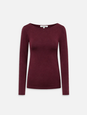 Longsleeve ISA in der Farbe burgundy