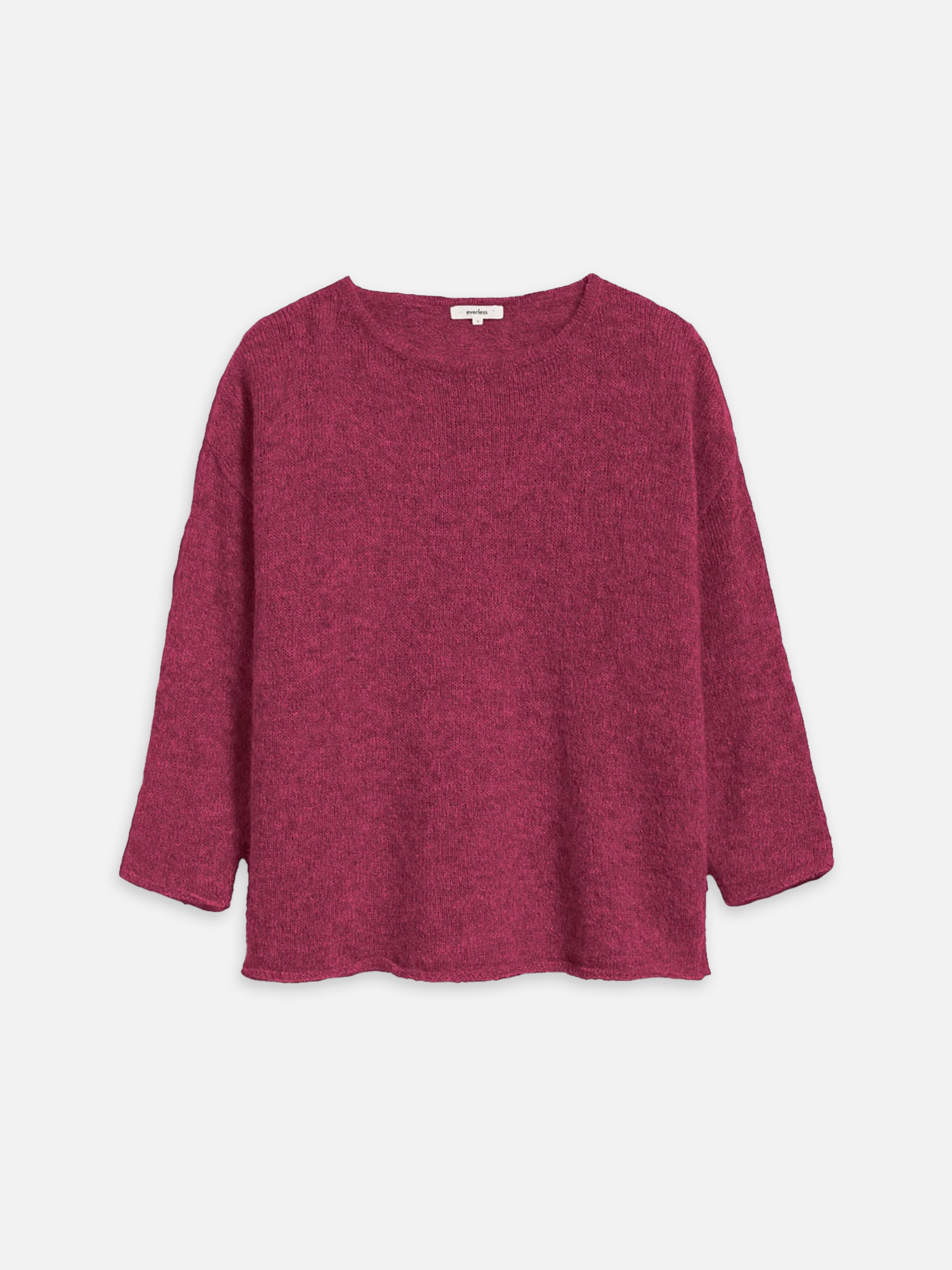 Pullover MIMI burgundy aus Alpakawolle