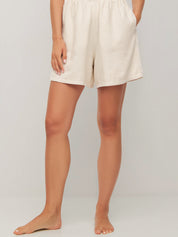 Leinen-Shorts MICHI beige