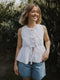 Bluse ALMA white embroidery