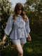Bluse FENJA gingham summer night