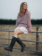 Longsleeve NORA cherry striped