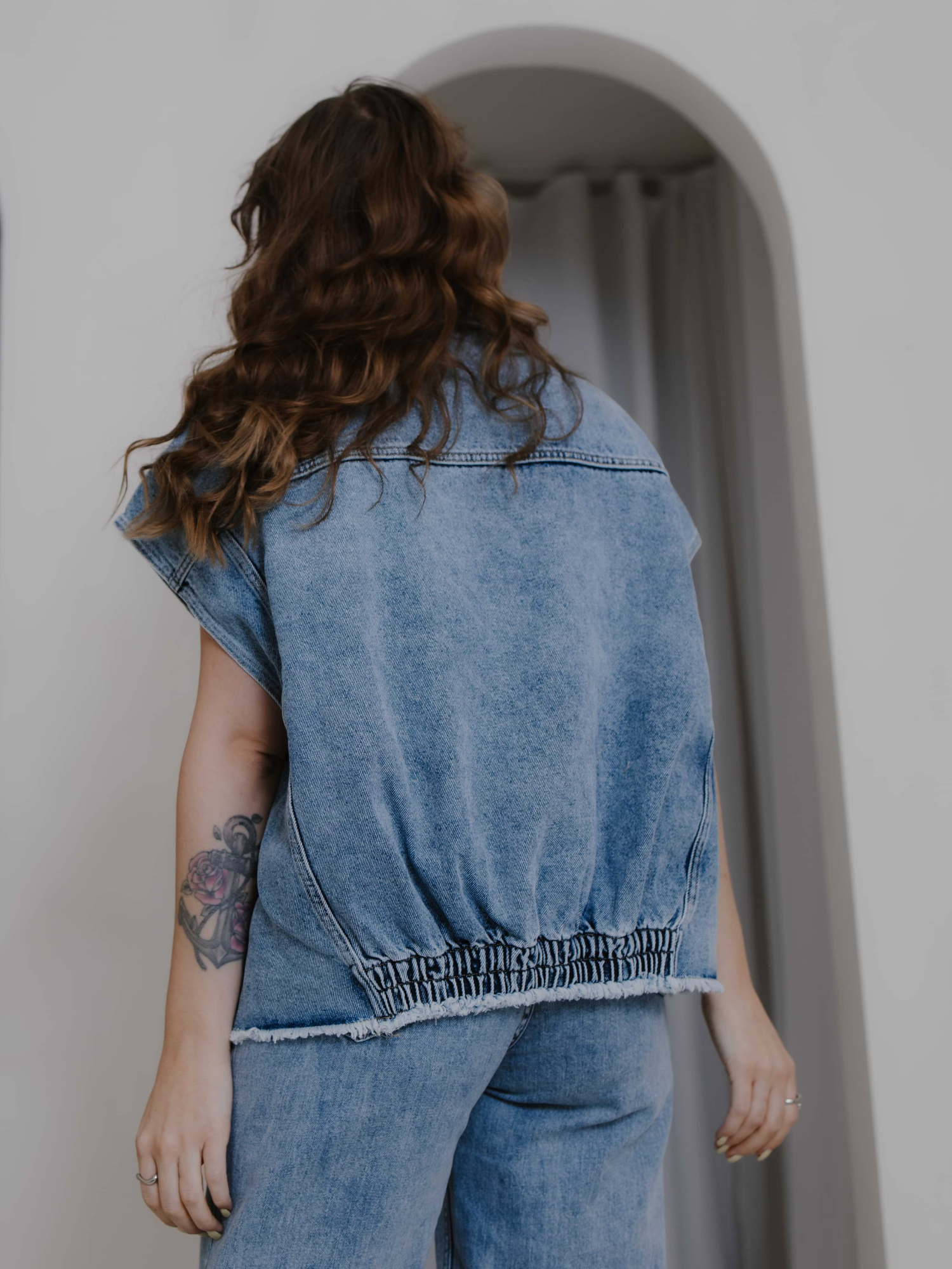 Jeansweste KARI blue