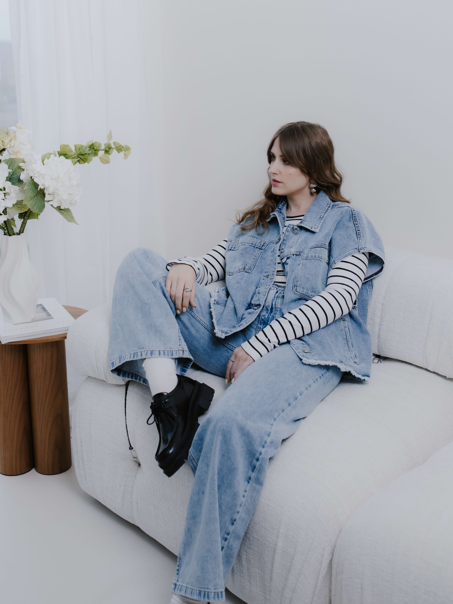 Jeansweste KARI blue