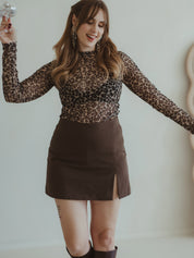 Skort NICKI dark brown