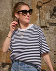 T-Shirt Philippa cropped striped