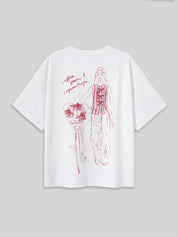 T-Shirt PHILIPPA classic white print