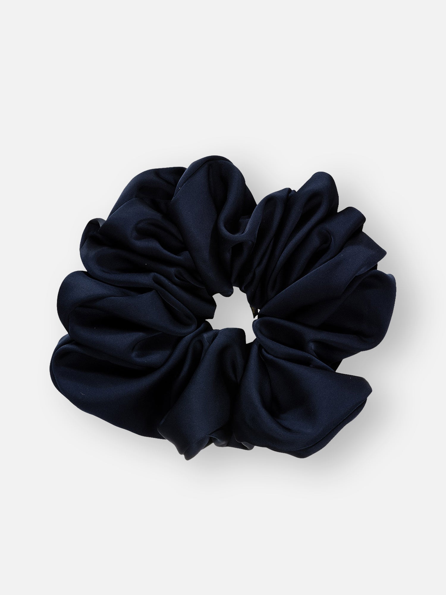 Große Scrunchie XXL FLORA in der Farbe midnightblue