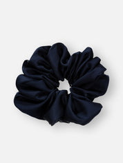 Große Scrunchie XXL FLORA in der Farbe midnightblue