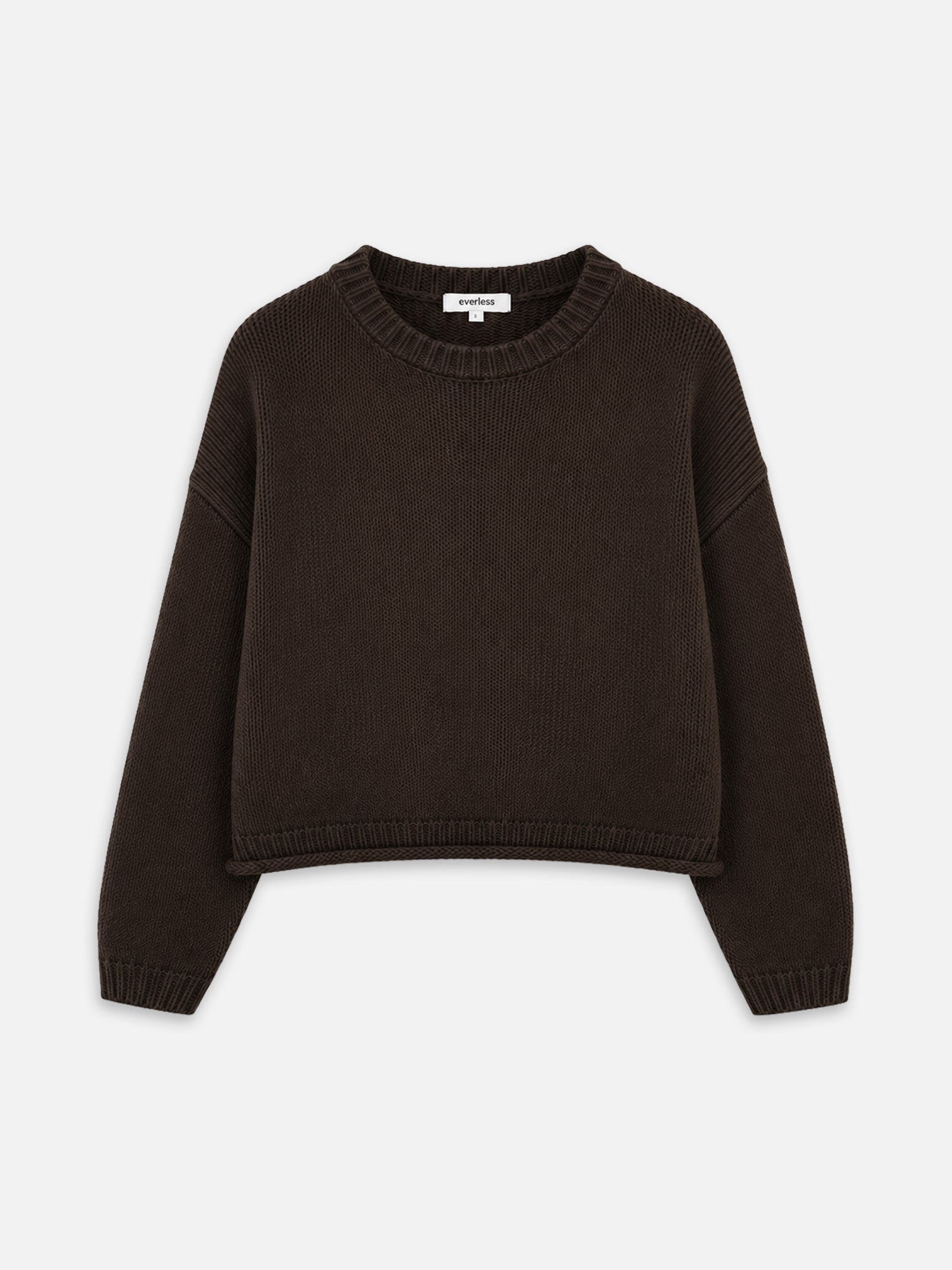 Dunkelbrauner Strickpullover IVA