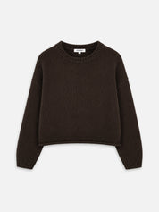 Dunkelbrauner Strickpullover IVA