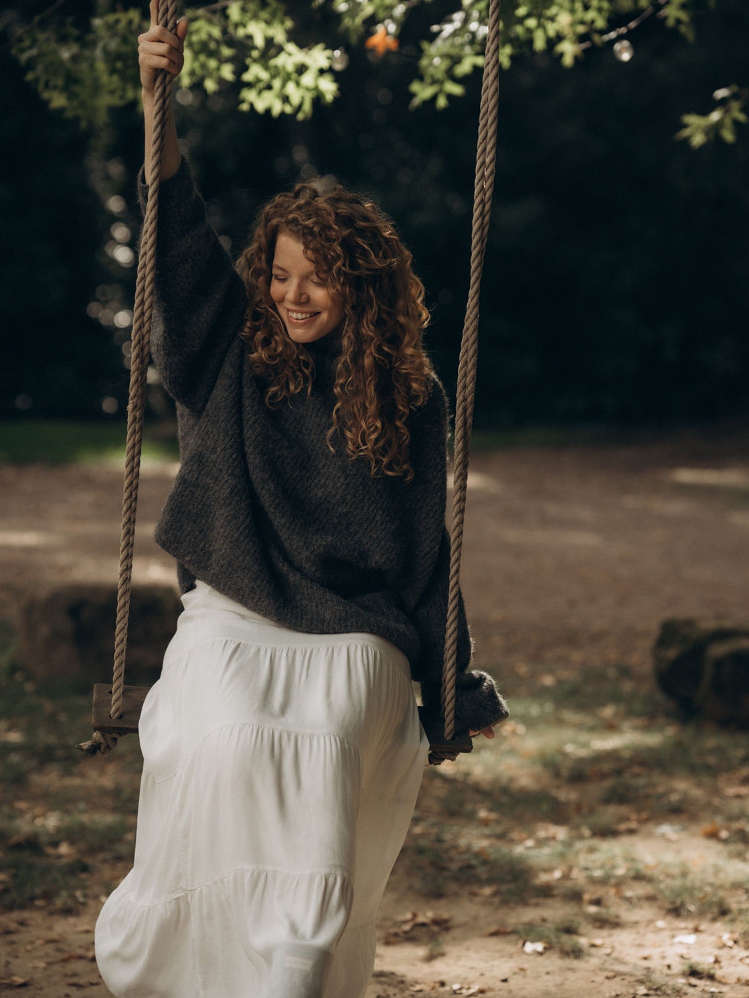 TILDA Pullover in Dunkelbraun