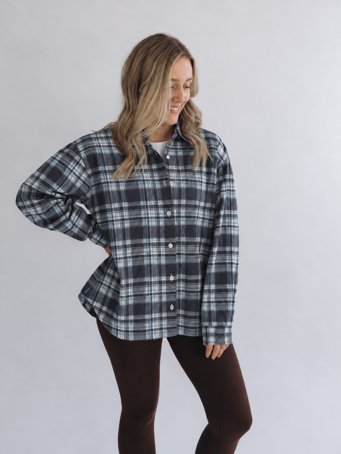 PRE-ORDER: Flanellhemd BERTHA check blue