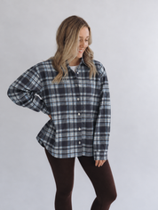 PRE-ORDER: Flanellhemd BERTHA check blue