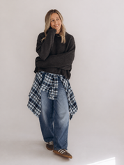 PRE-ORDER: Flanellhemd BERTHA check blue
