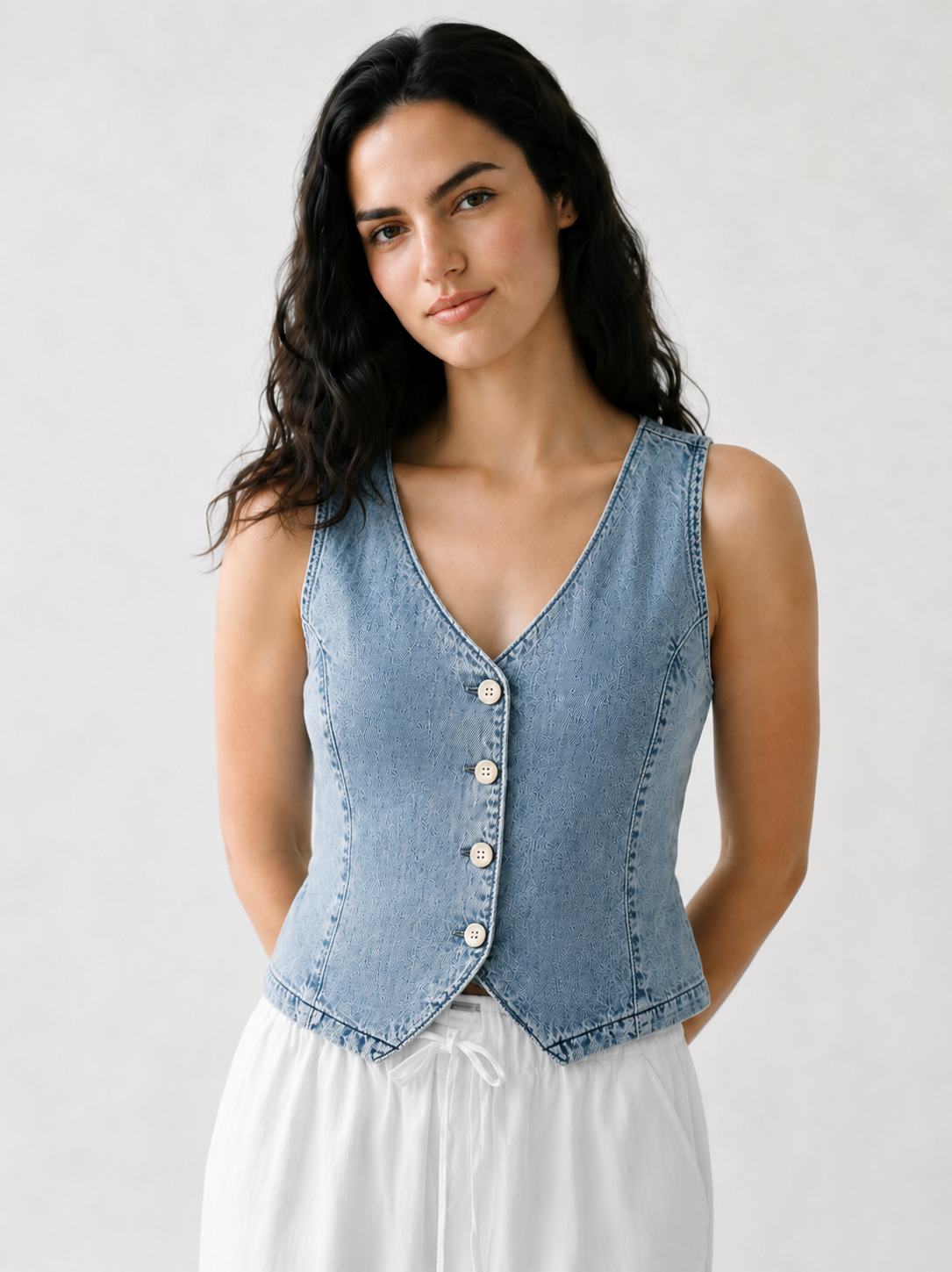 Weste SYLVA light blue