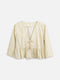 Bluse IDA butter yellow striped