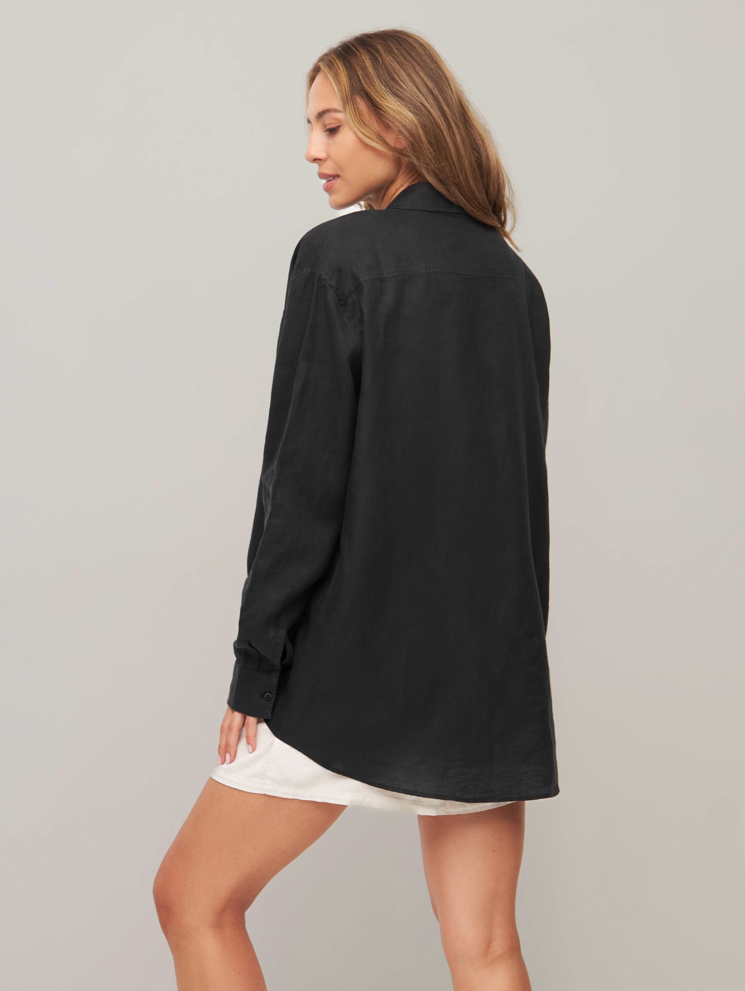Leinenbluse SARAH black