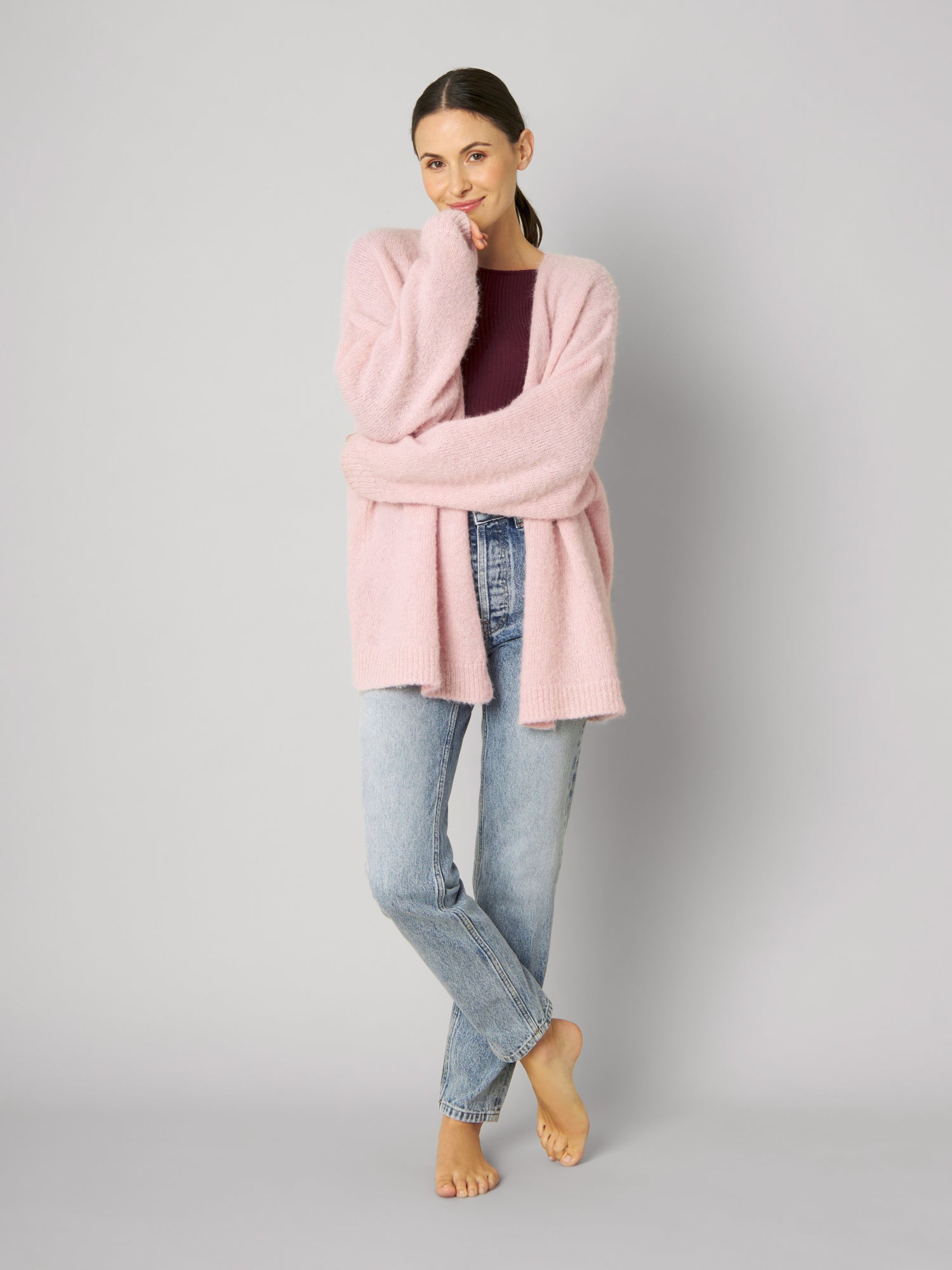 Strickjacke JESSY light rose