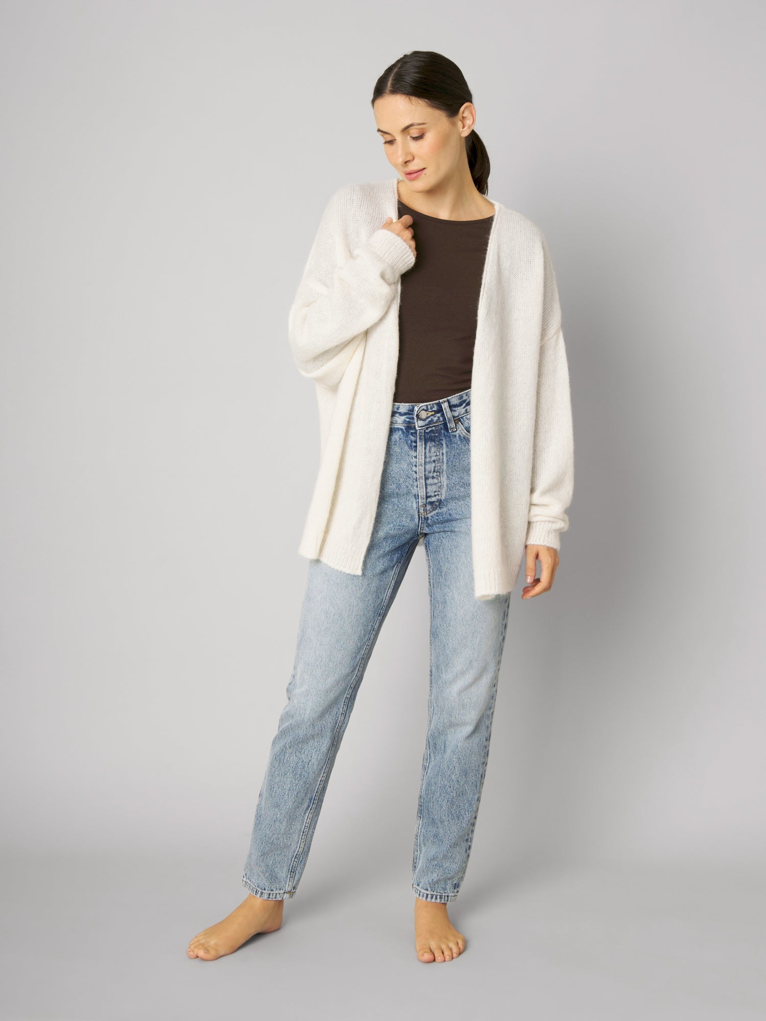 Strickjacke JESSY white