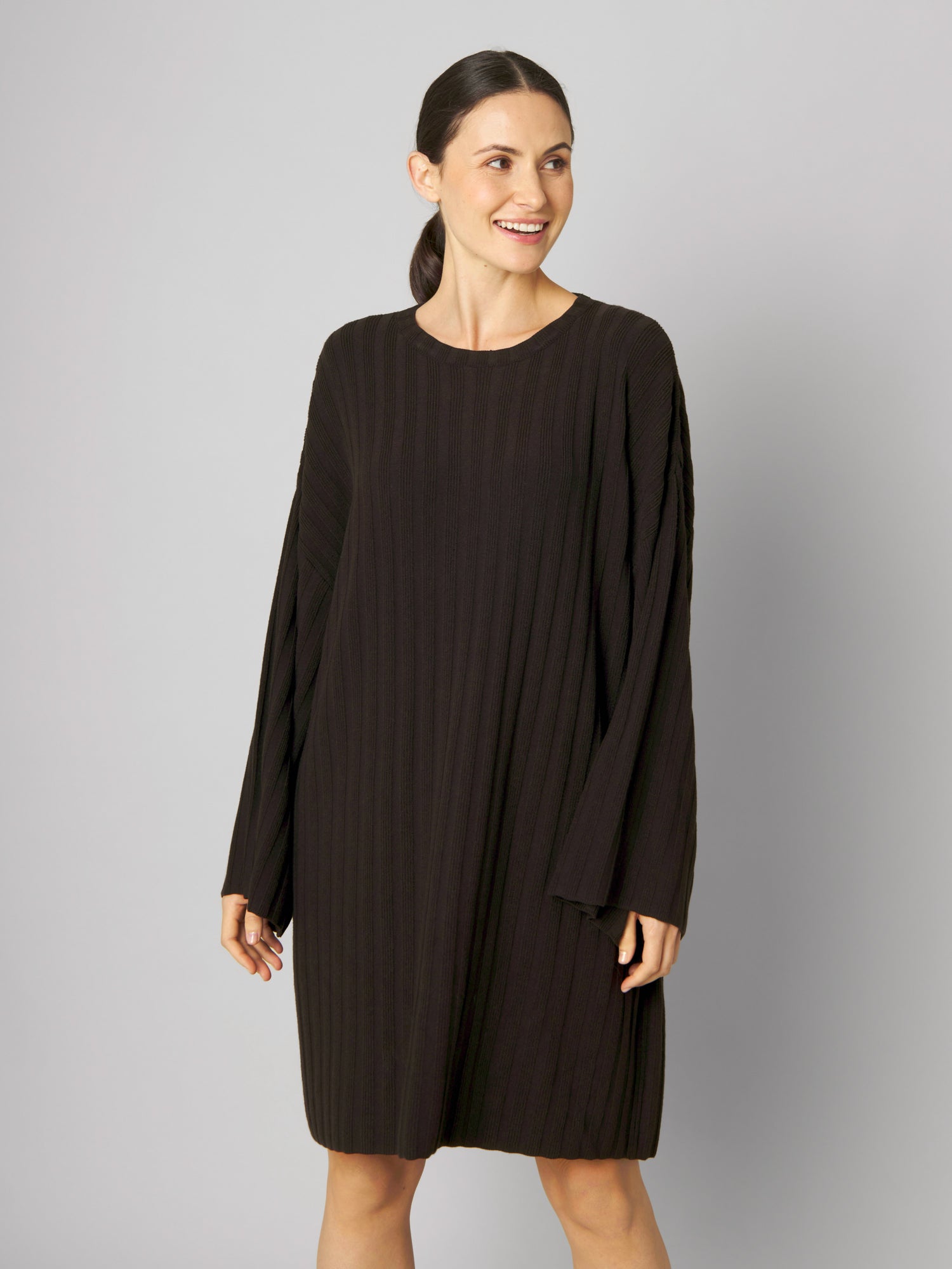 Strickkleid ANNI dark brown