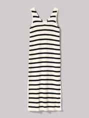 Strickkleid HELENA black/white striped