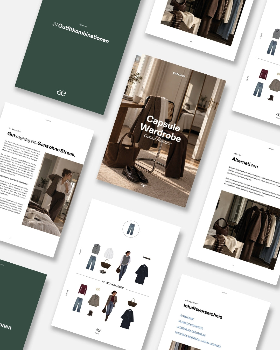 Ausschnitte Seiten der Capsule Wardrobe Casual Business