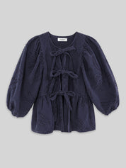 Bluse FENJA summer night embroidery
