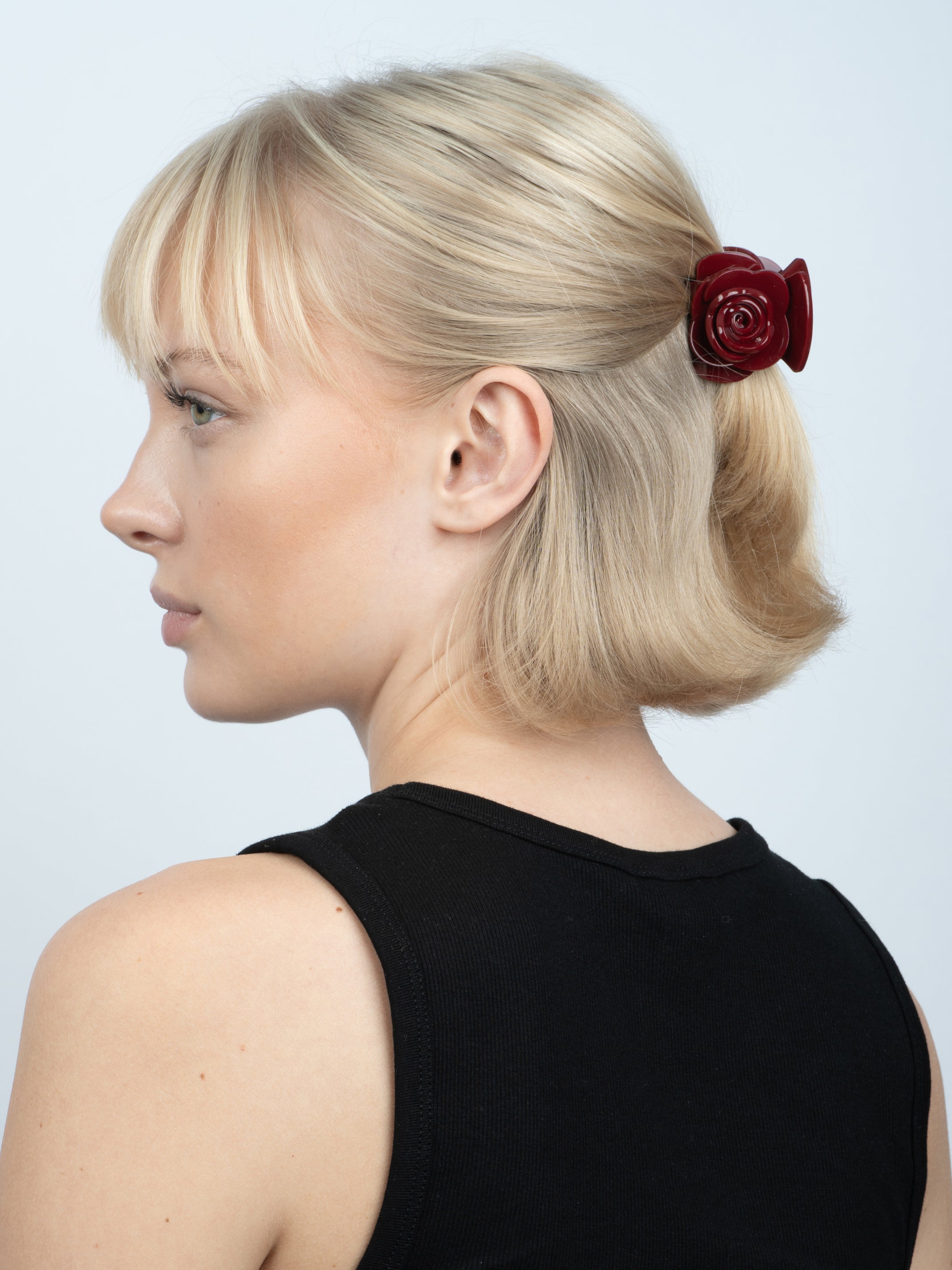 Haarklammer ROSIE mini bordeaux