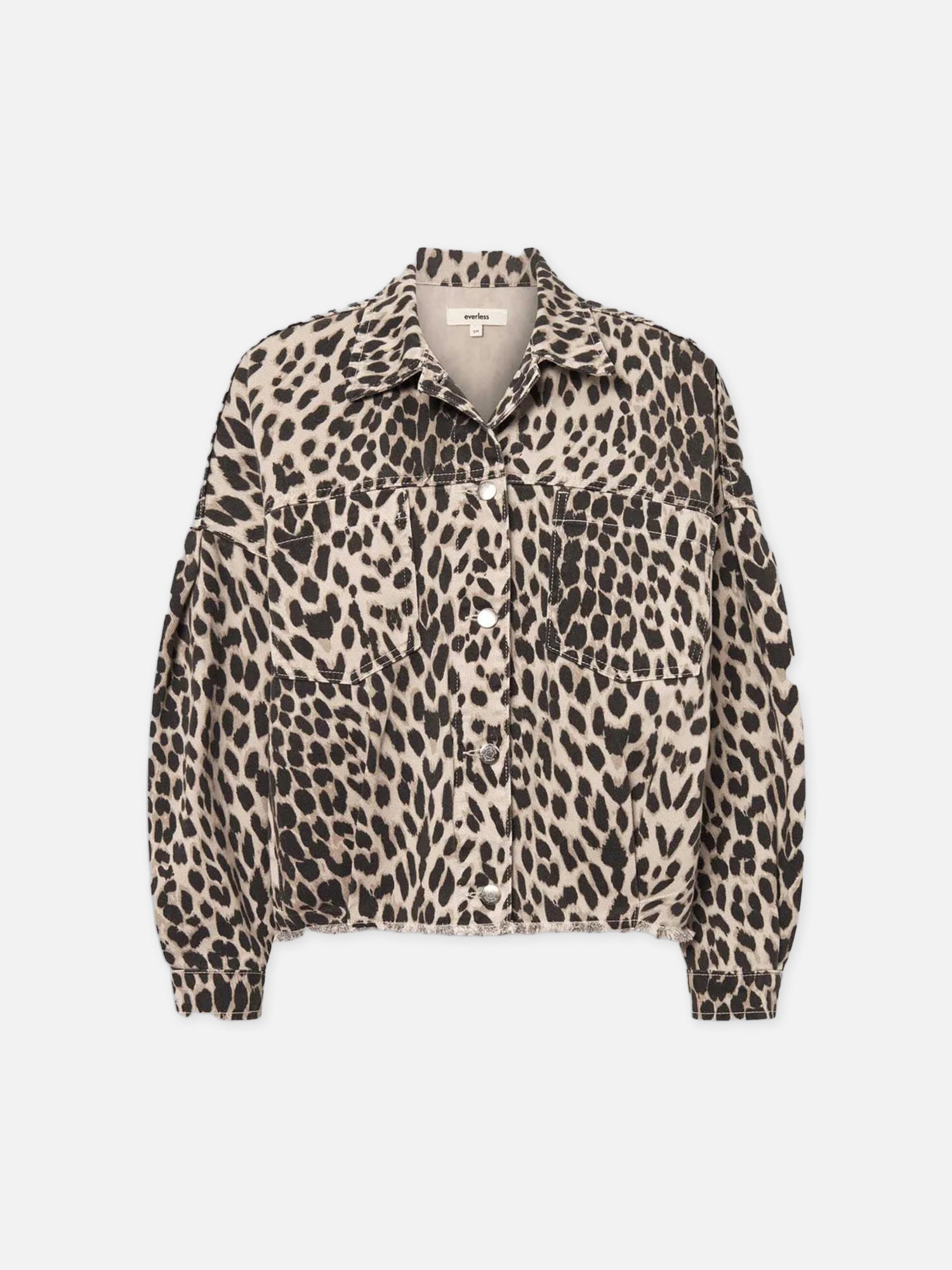 Jeansjacke JOHANNA mit Leo-Muster